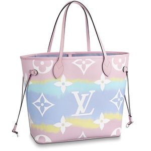 Rare Neverfull MM Pink multi color